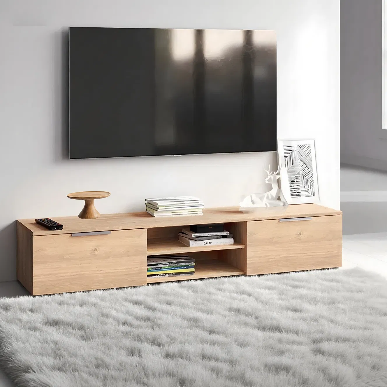 Europe and America Modern Fashion Wooden Living Room Home TV Stand