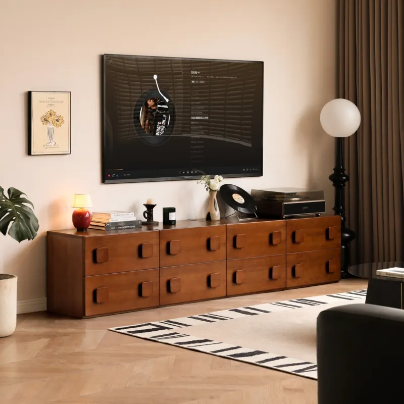 TV Cabinet Wood Texture