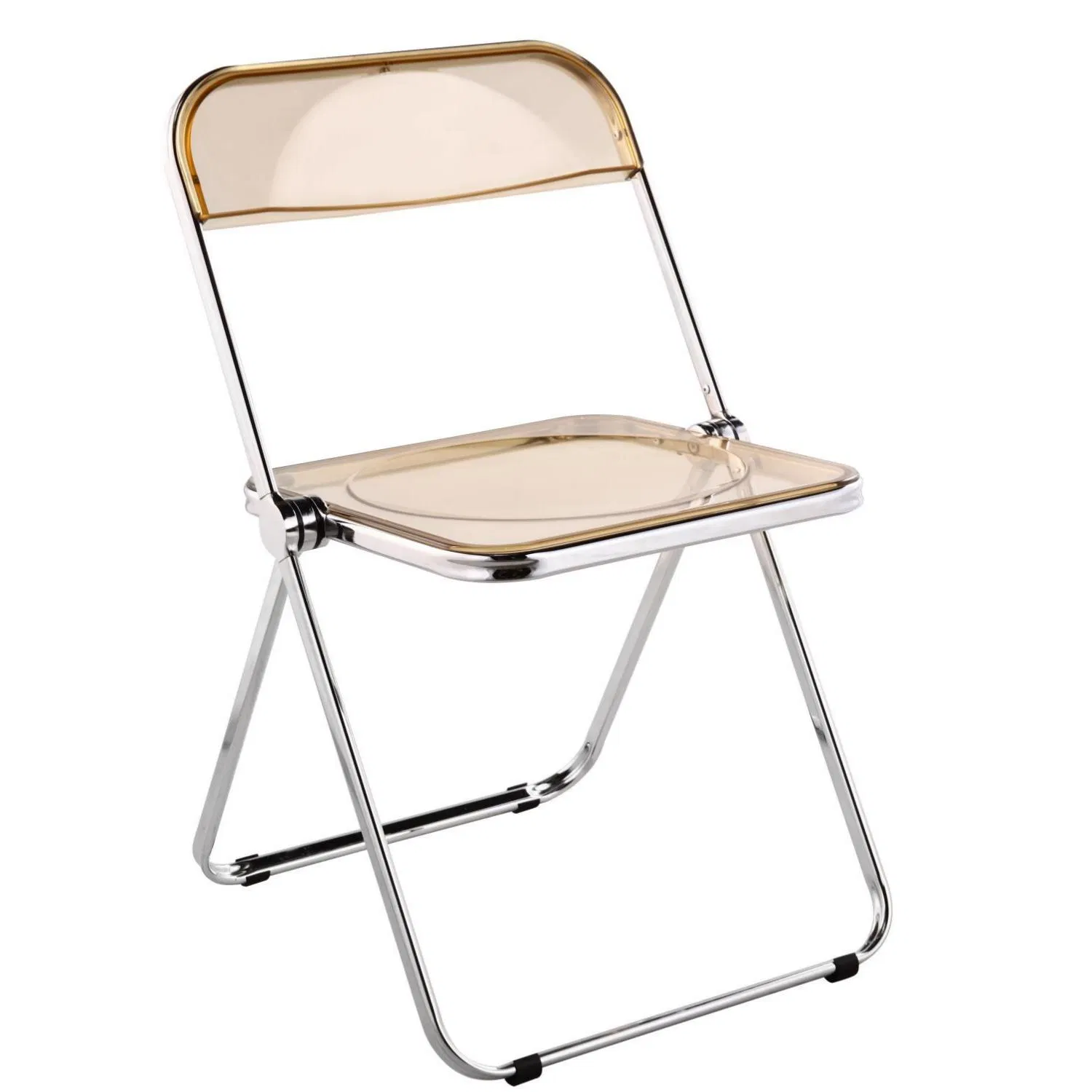 Wholsale Space-Saving Foldable Indoor Multipurpose Transparent Plastic Dining Chair for Wedding/Dining Room/Coffee Shop