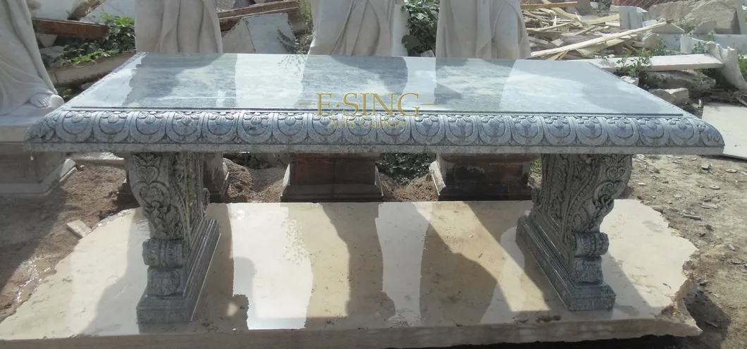 Marble Table Stone Benches 1