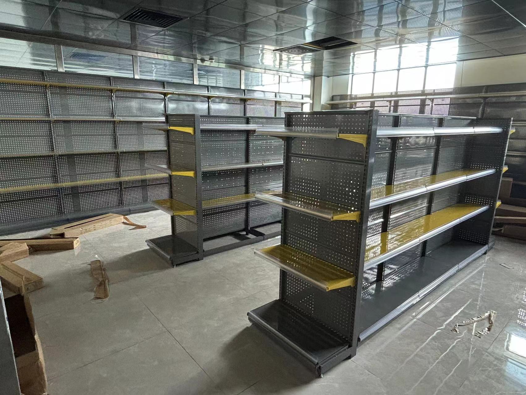 Supermarket Shelf Wholesale, Island Shelf, Perforated Board, Snack Shop Display Shelf