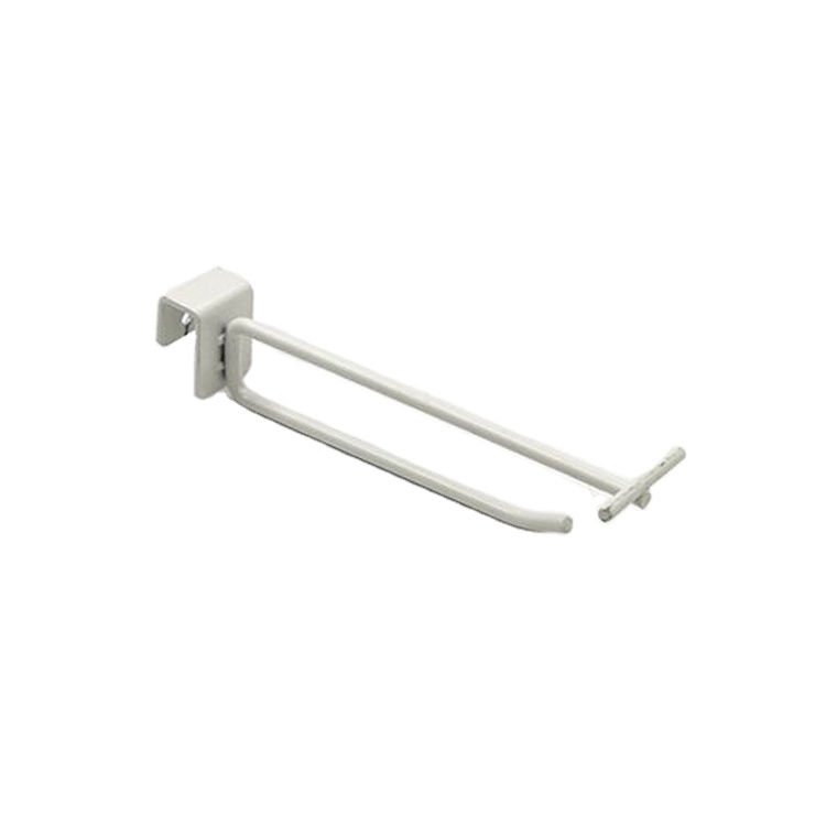 Supermarket Rack Accessories Hook Square Pit Plate Hole Plate Mesh Light Duty White/Grey Single Branch Double Pole Hook
