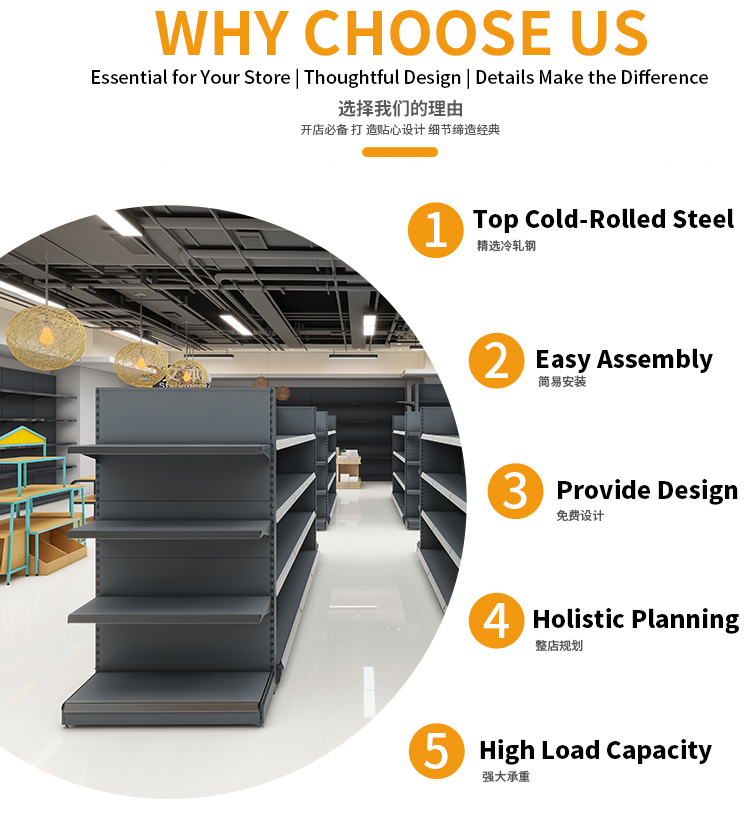 Supermarket Shelf and Storage Rack Display 10