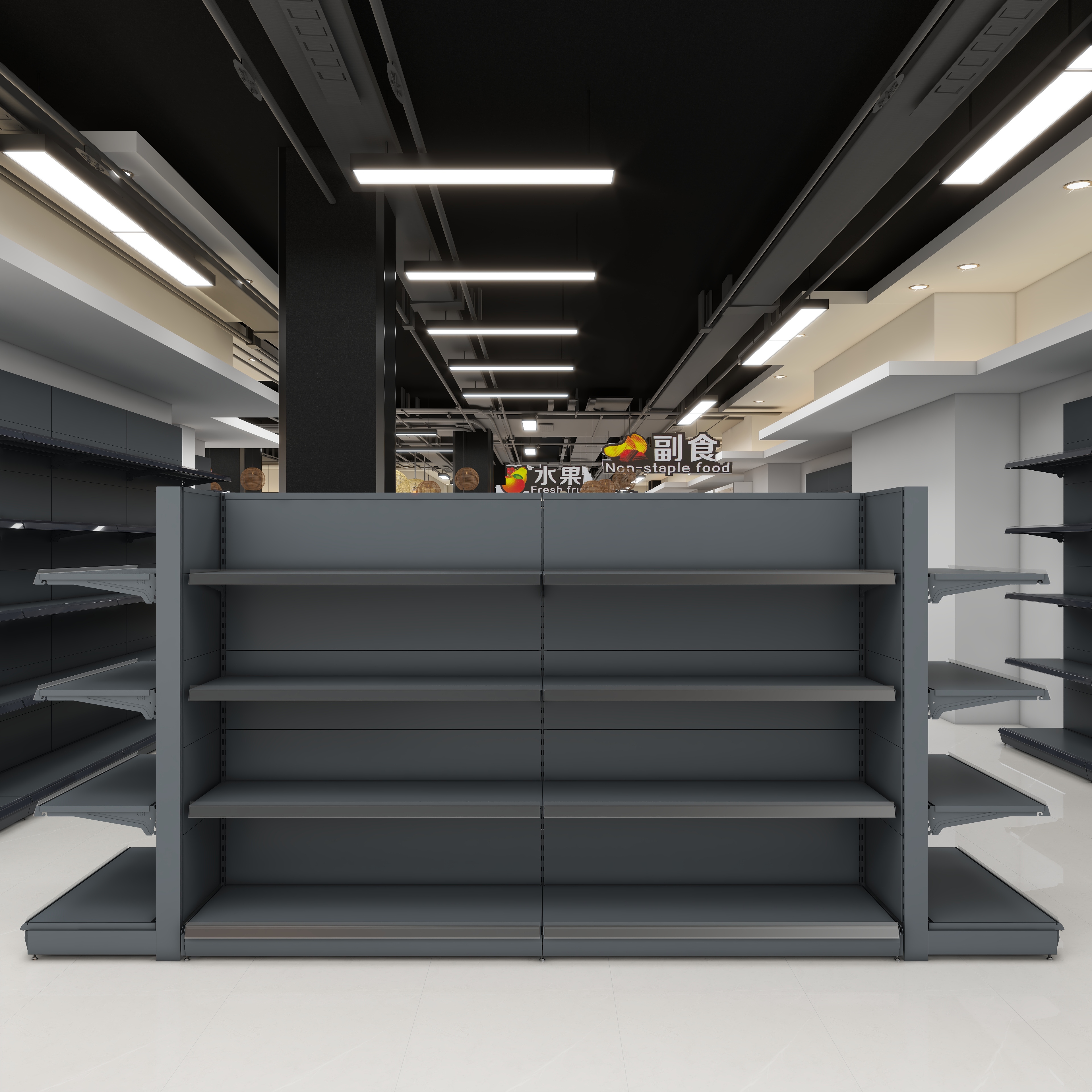 Convenience Store Shelves, Supermarket Shelves, Display Shelves, All Iron Shelves