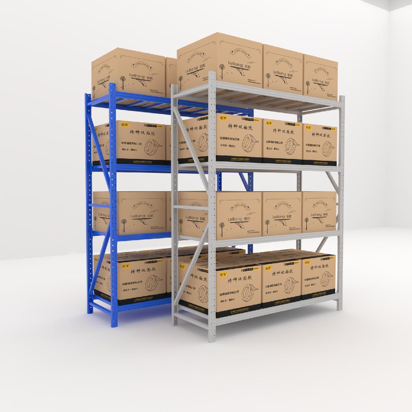 Light-Duty 5-Layer Metal Storage Rack Shelf 200kg/300kg Per Layer Stacking Racks