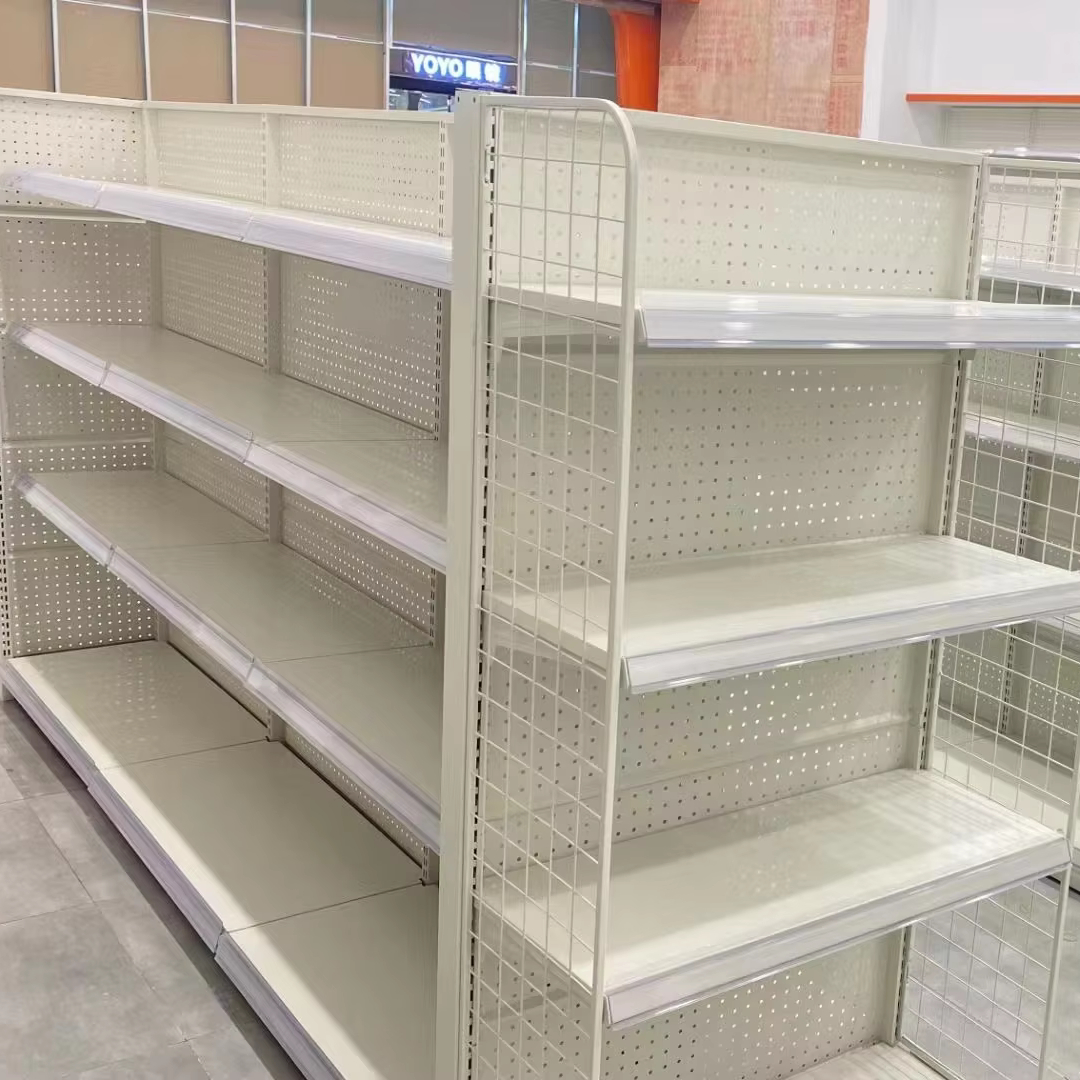 Supermarket Goods Rack, Snack Shop, Mother and Baby Store, Stationery Store, Island Double-sided Supermarket Shelf