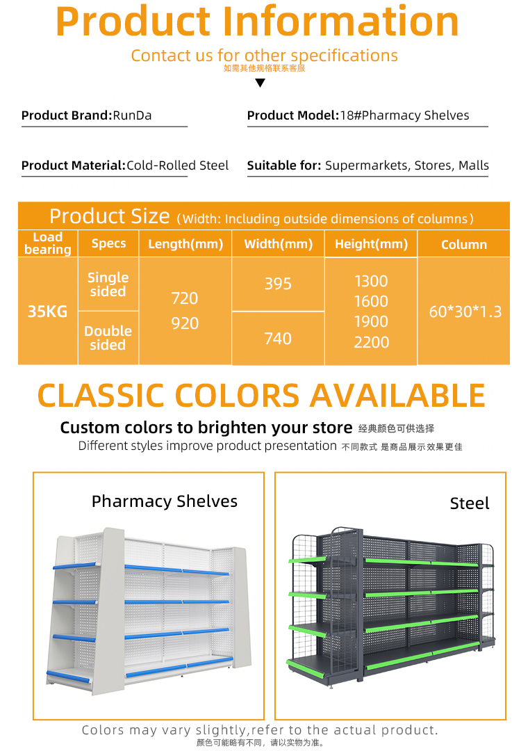 Supermarket Shelf and Storage Rack Showcase 4