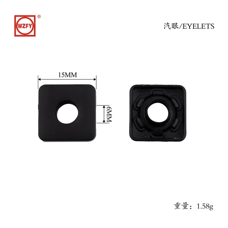 Inner 6, outer 15 zinc alloy square air valve