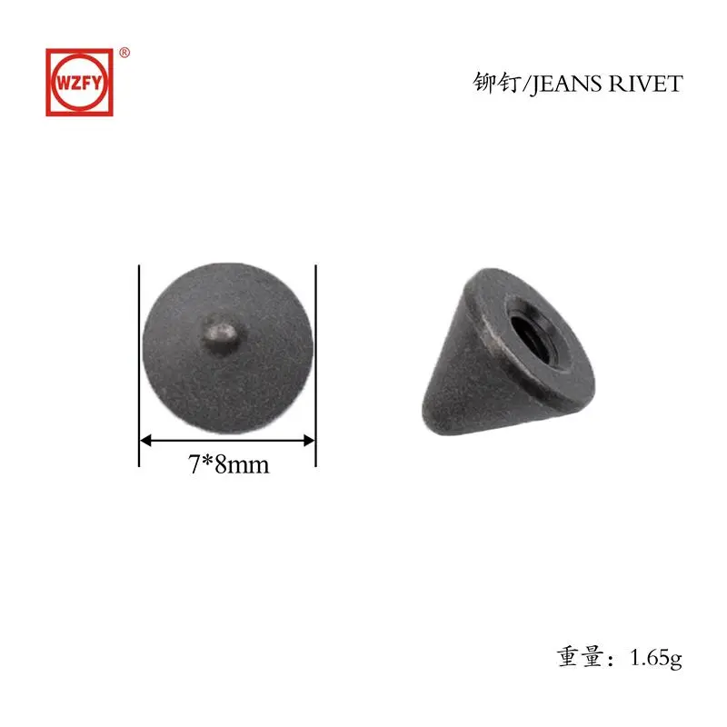 7x8 zinc alloy tapered rivets with 7x8 screws