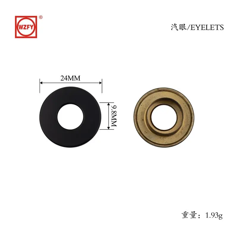 Inner 9.8, outer 24, special flat packaging with steam holes