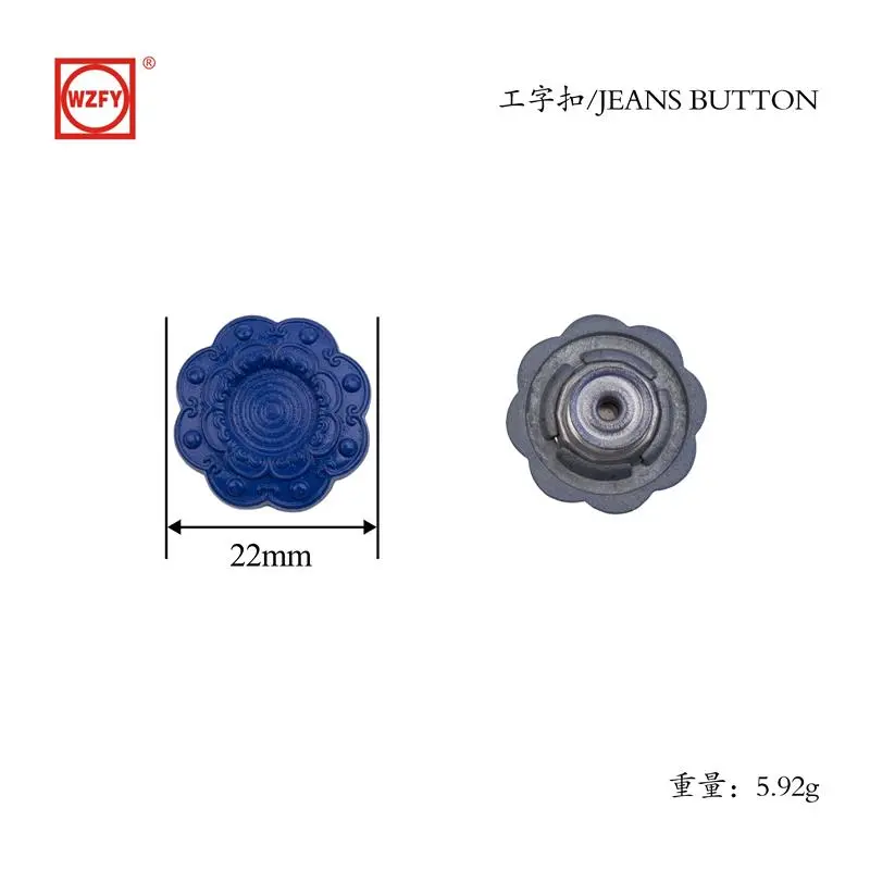 22 patterned zinc alloy