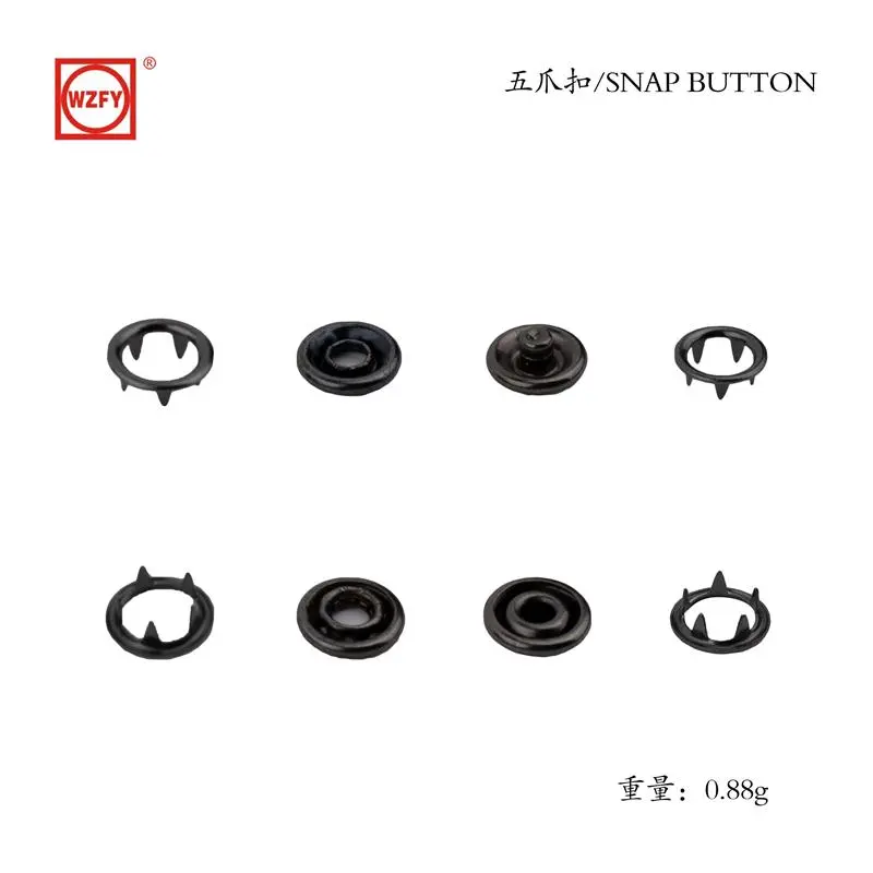 Hollow five-prong buckle