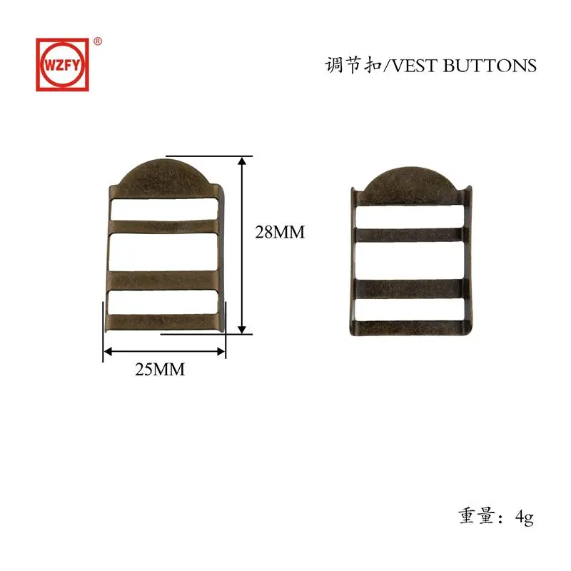 The 目 shaped buckle is plated with antique bronze