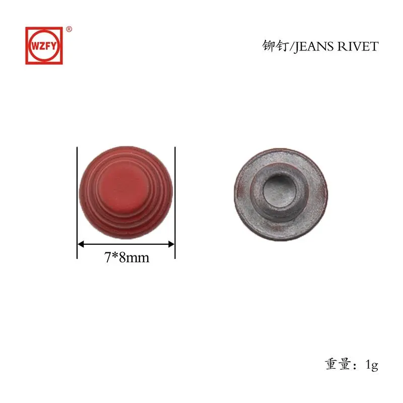 7x8 zinc alloy tower-shaped rivets