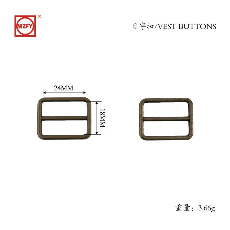 Alloy D-ring buckle with bronze plating 3