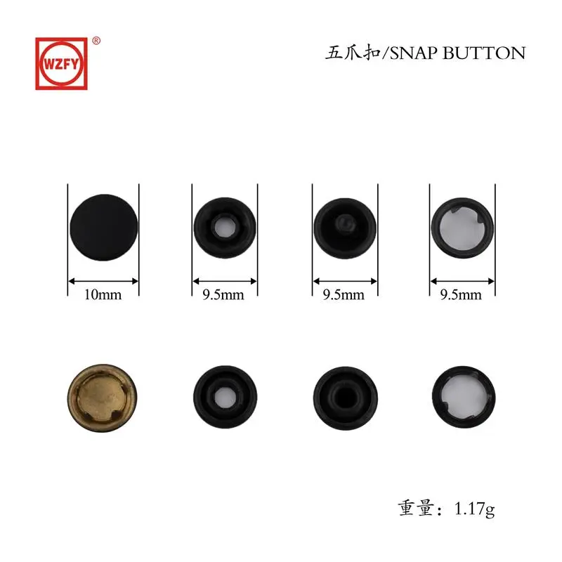 10 pack five-prong buckle with 1