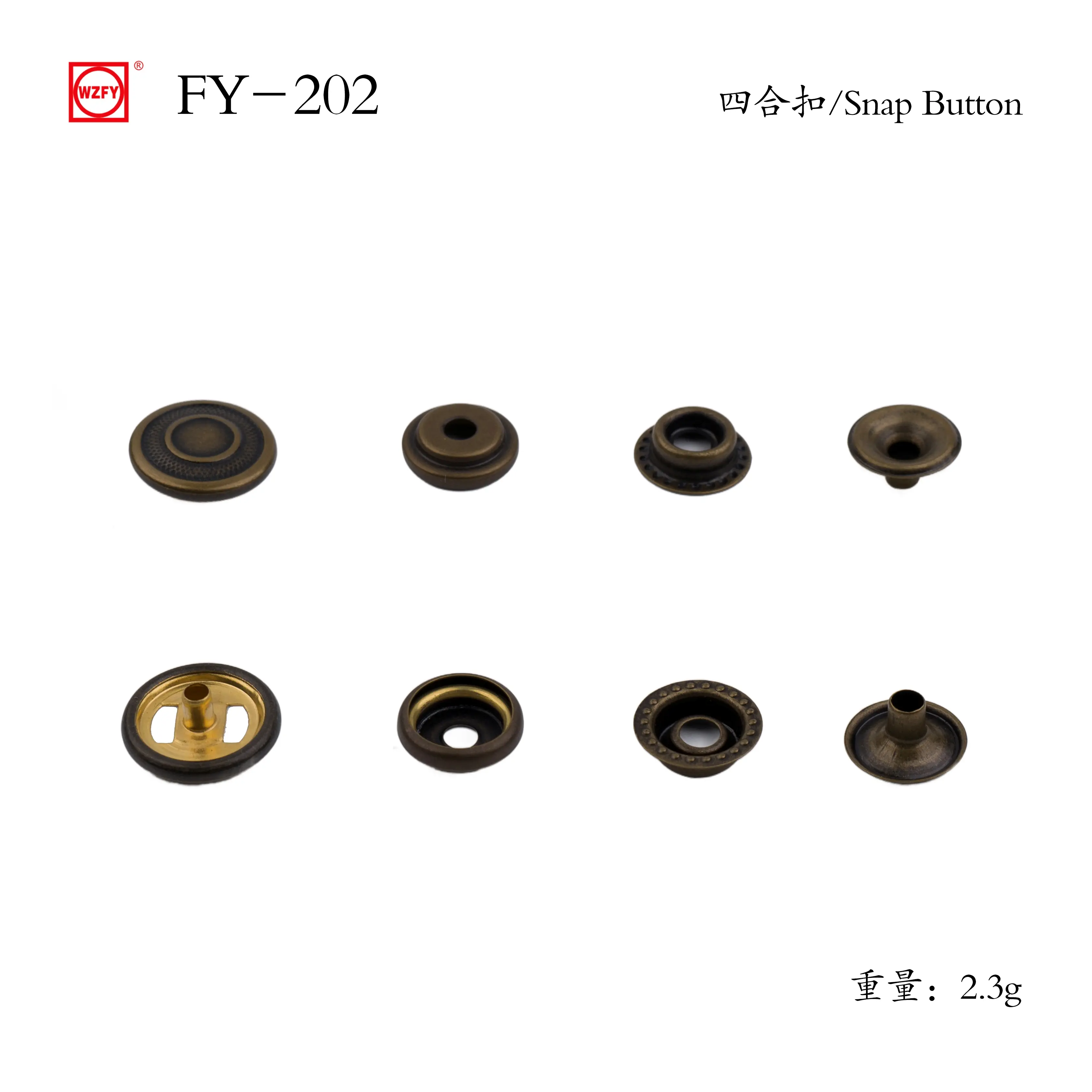 Buy FY-202# Style Snap Button Manufacturer, Exporters