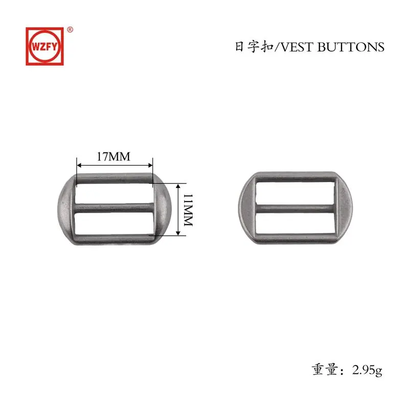 Alloy D-ring buckle, barrel plated with no nickel and no shine