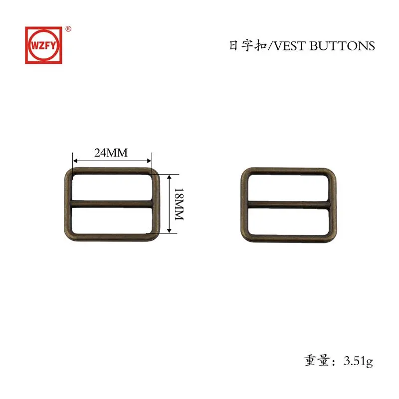 Alloy D-ring buckle with bronze plating 5