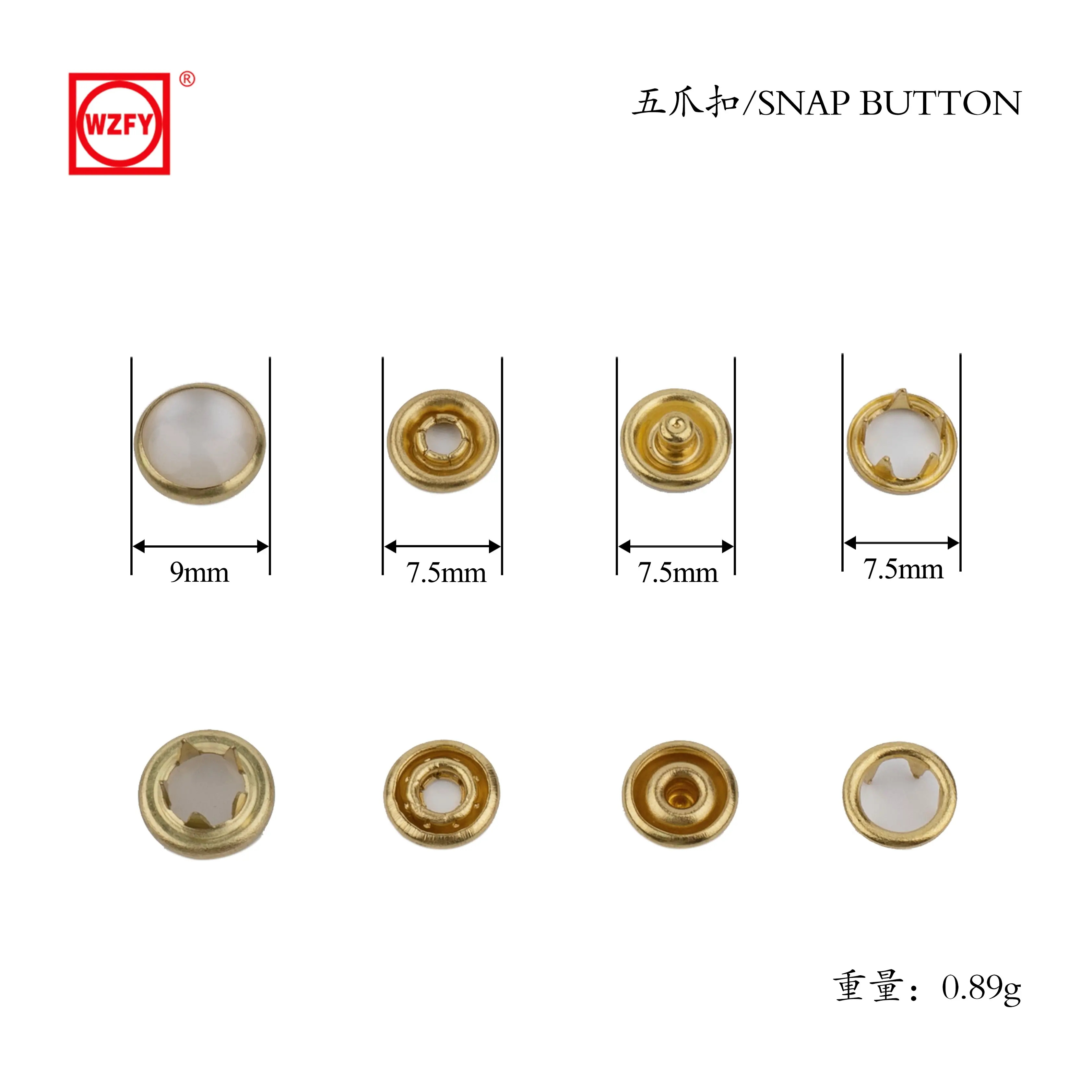 Buy FY-9 Pearlescent# Five-prong buckle Company, Exporter