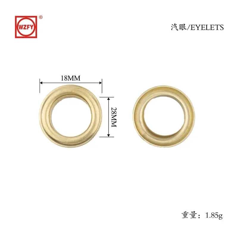 1800# edge-pressing eyelet fitting