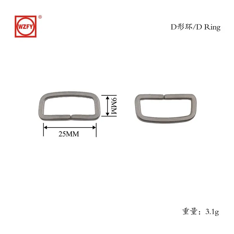 Inner 25x9D-shaped ring silver