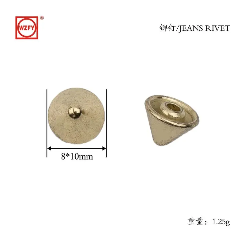 8x10 tapered rivets