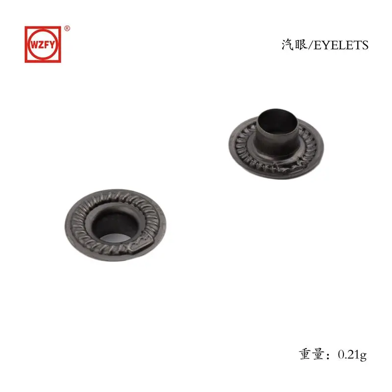 Inner 5, outer 12 patterned eyelets 2