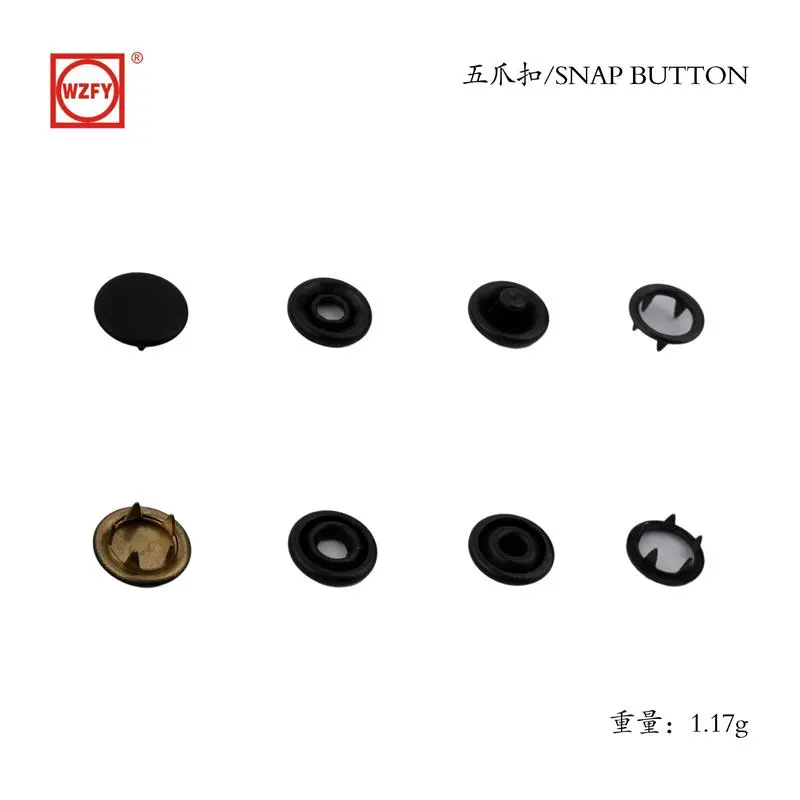10 pack five-prong buckle with
