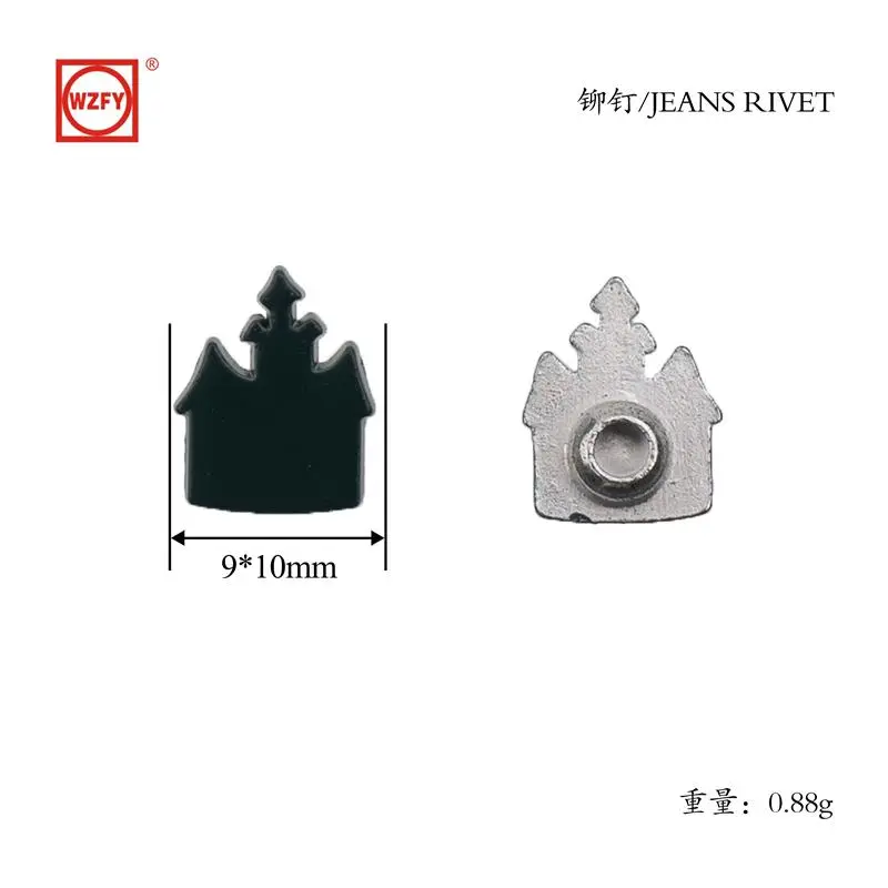 9x10 zinc alloy leaf rivets