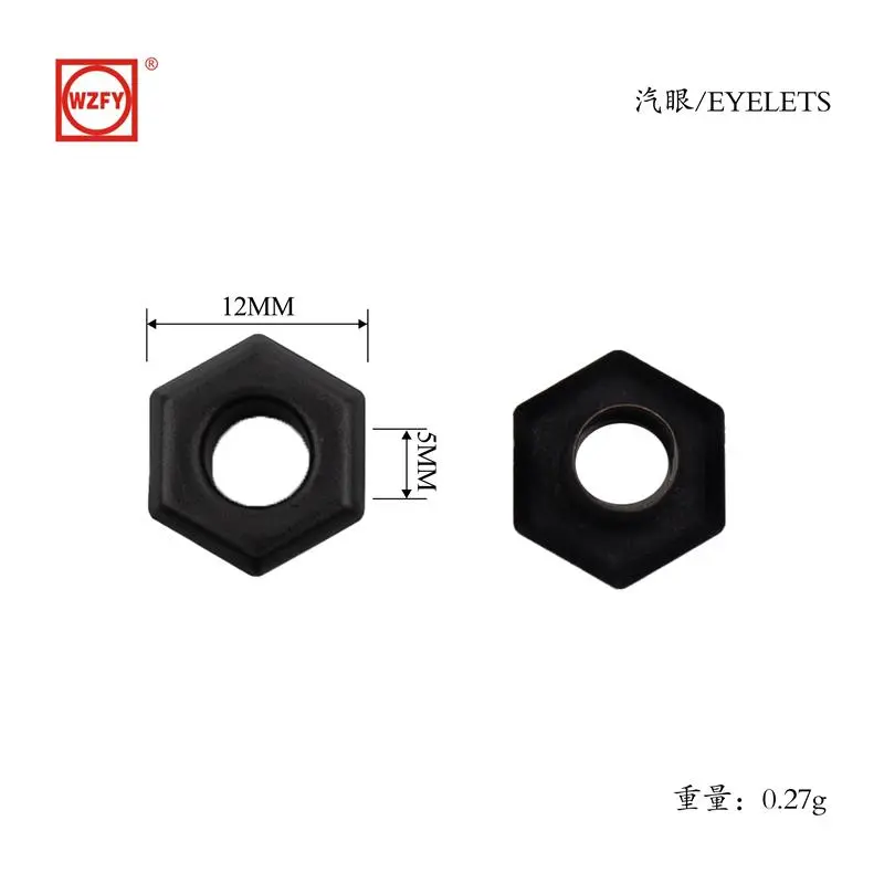 Inner 5, outer 12 hexagonal gas eye fitting