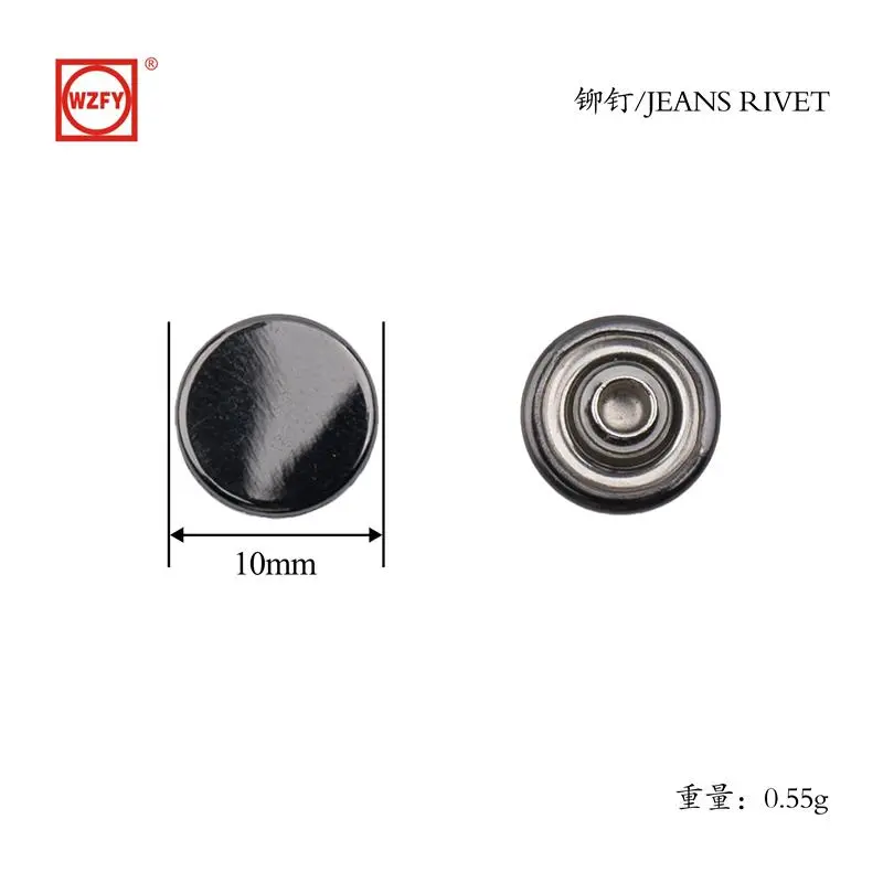 10 flat rivets