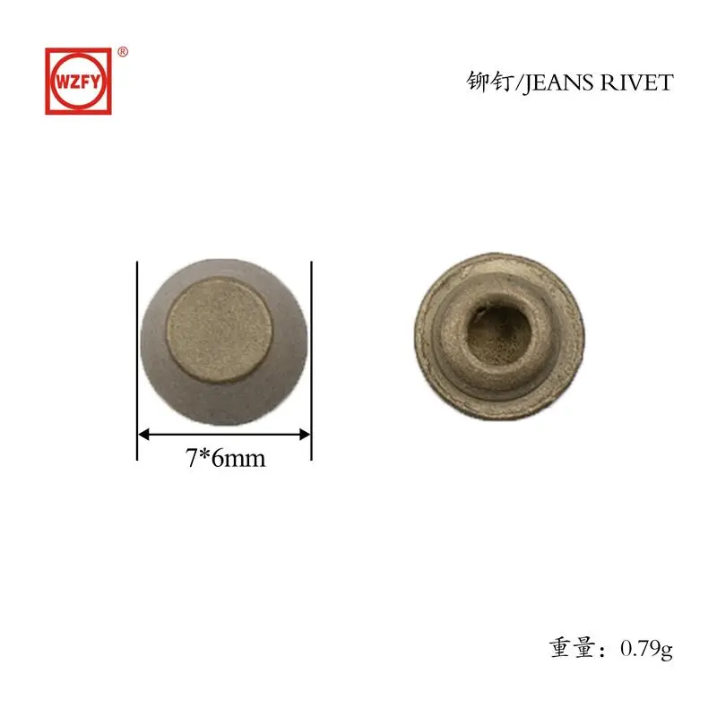 7x6 zinc alloy tower-shaped rivets