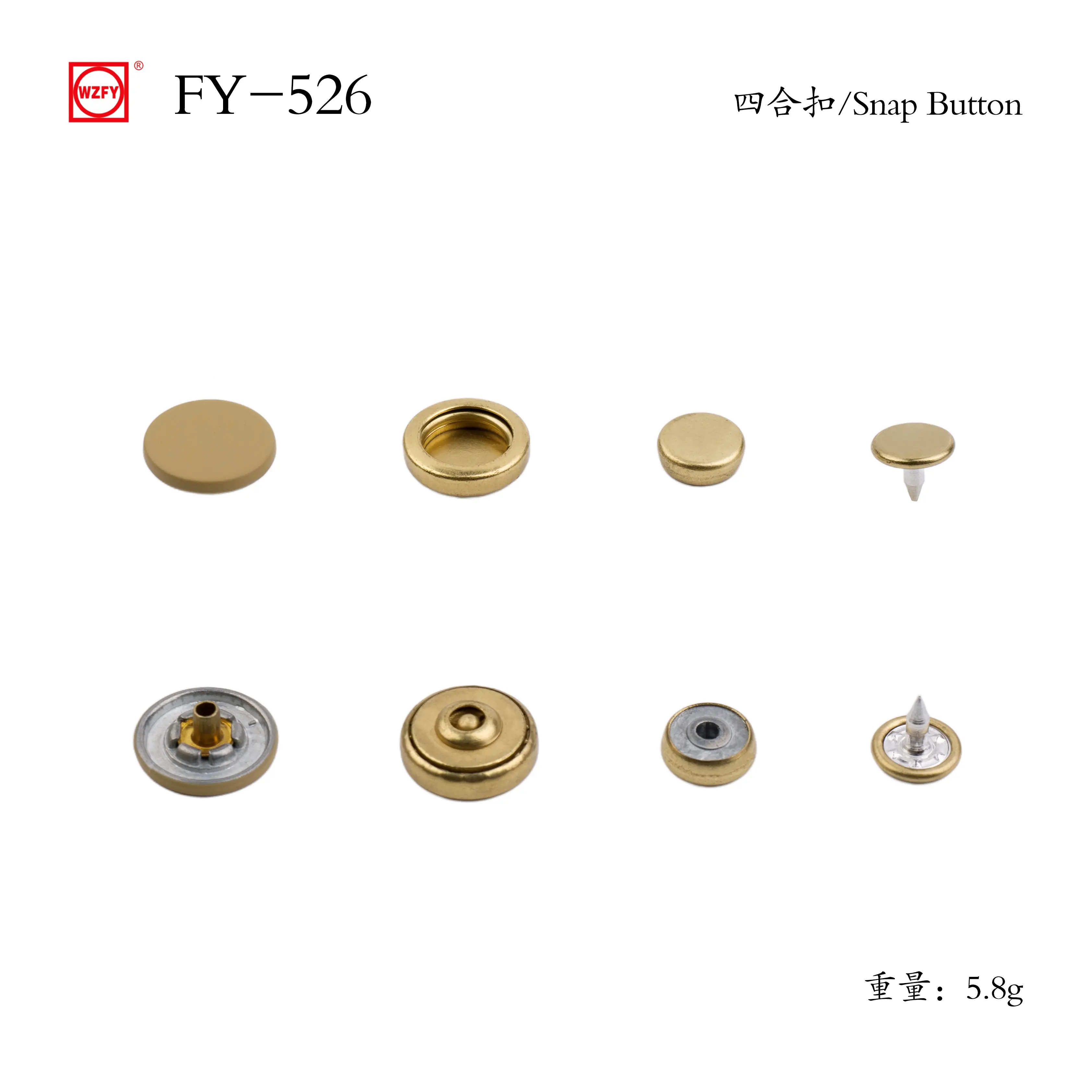 ODM FY-526# Style Snap Button Suppliers, Exporters