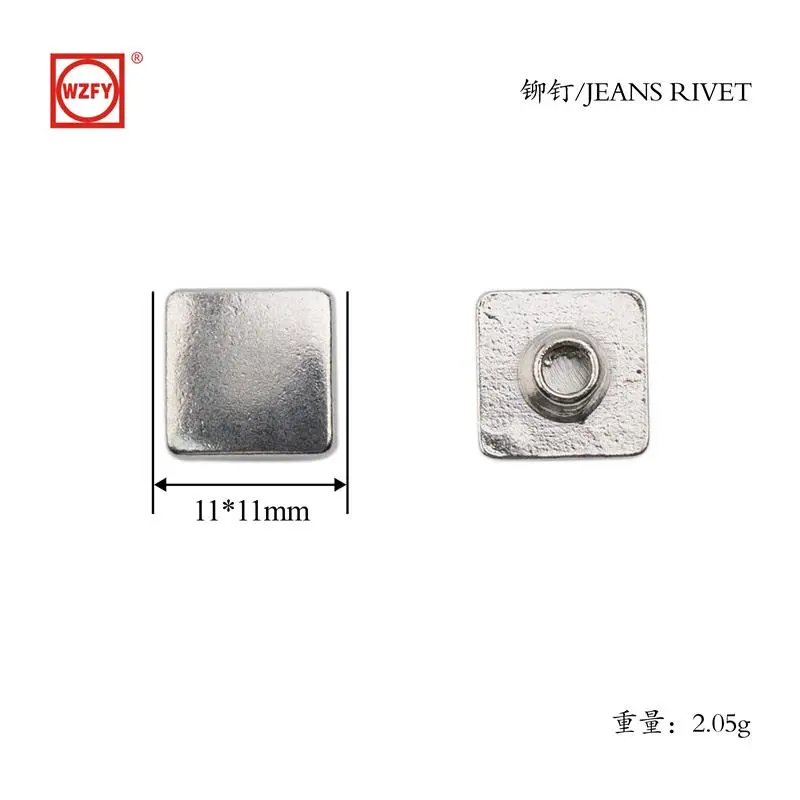 11x11 Zinc Alloy Square Rivet