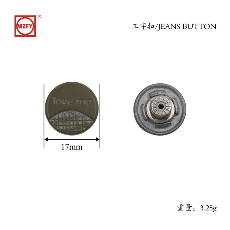 17 Zinc Alloy English Fixed H-Beam Buckle