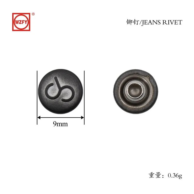 9 English mold rivet(s)