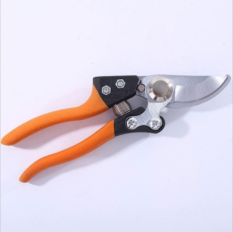 Tijeras de podar de bypass de acero al carbono de alta calidad con mango de PVC para podar