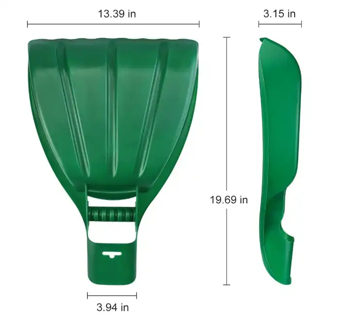 Cucharas de plástico para hojas, rastrillos de jardín, rastrillo para recoger hojas