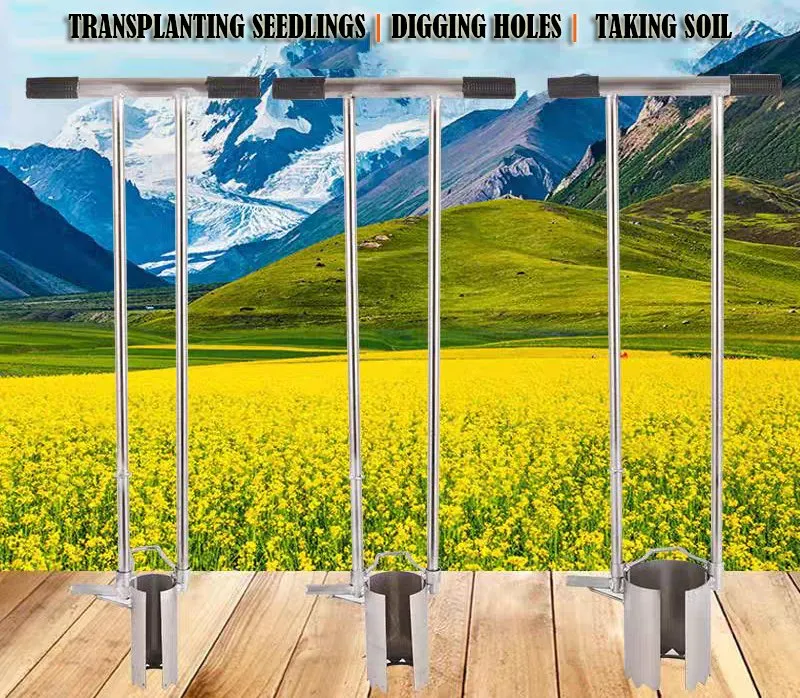 Ym-D7.5 Transplantador de Acero Inoxidable y Herramienta de Trasplante para Plántulas Recientemente Desenterradas