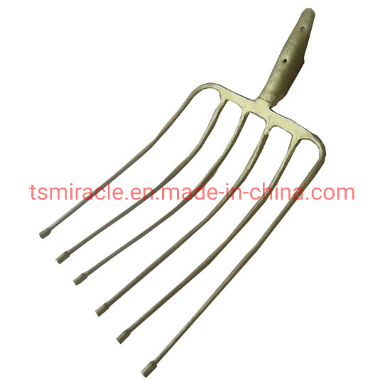 Tenedor de acero al carbono herramienta manual agrícola tenedor de jardín