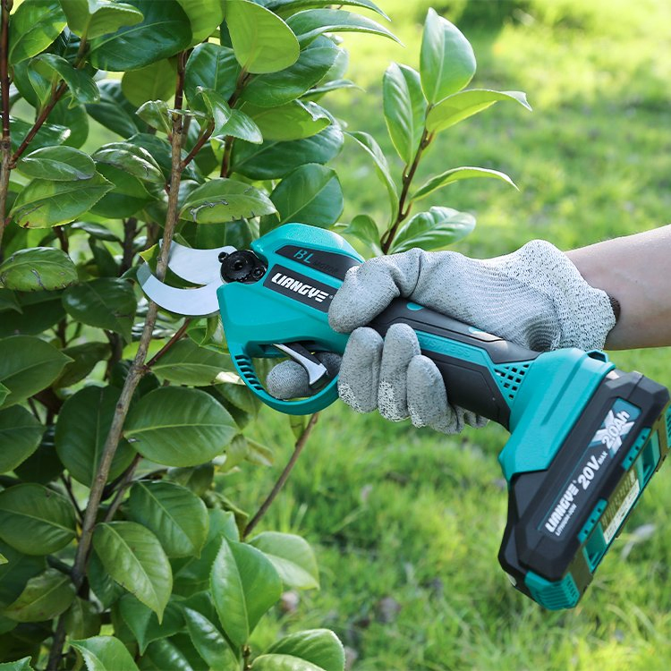 Herramientas de Poda de Ramas de Batería Liangye Zbp777-1L 20V Tijeras de Jardín Eléctricas Sin Cable y Sin Escobillas