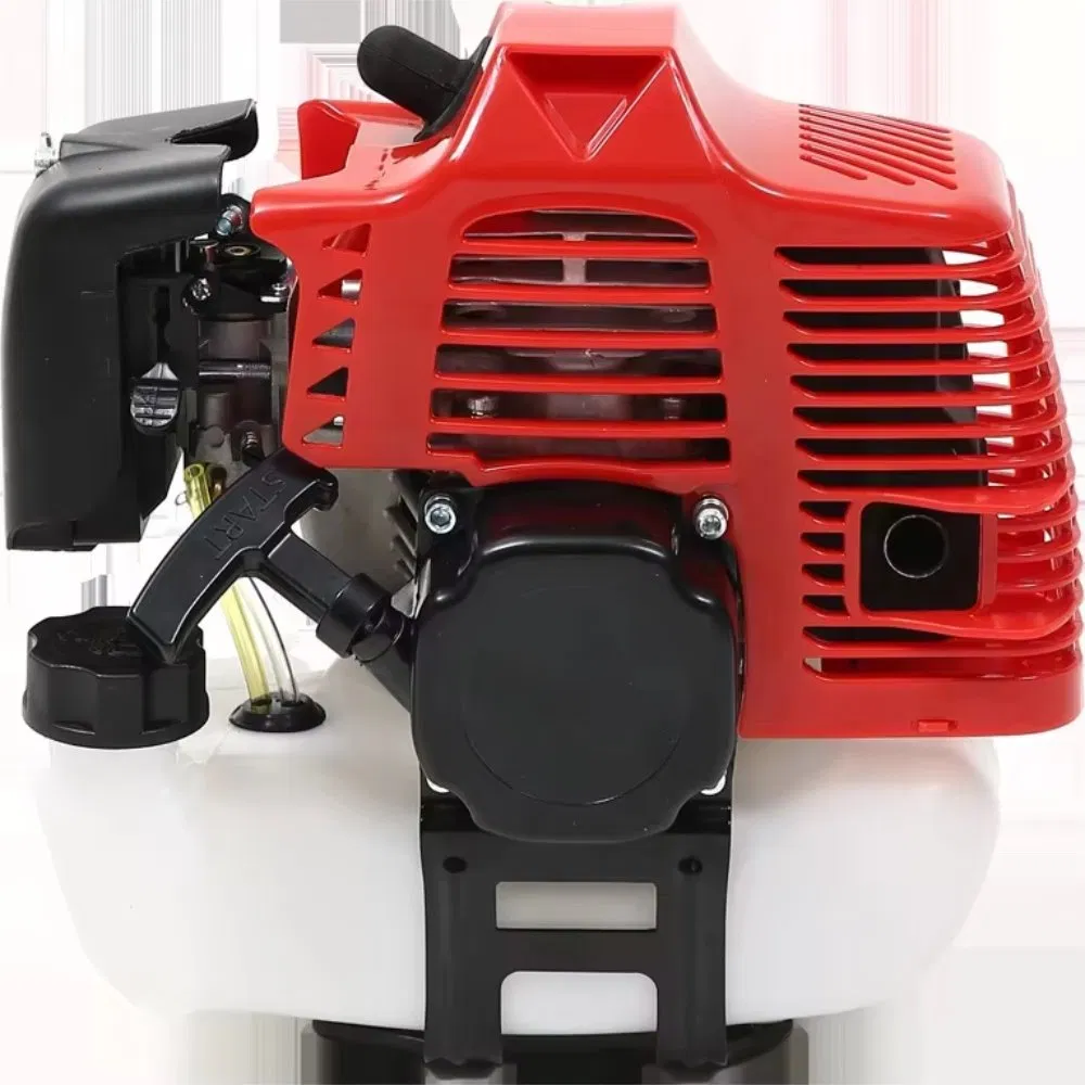 Cortadora de hierba manual de mochila para agricultura 4 máquina de corte de cepillo con motor de gasolina para desmalezado en el campo