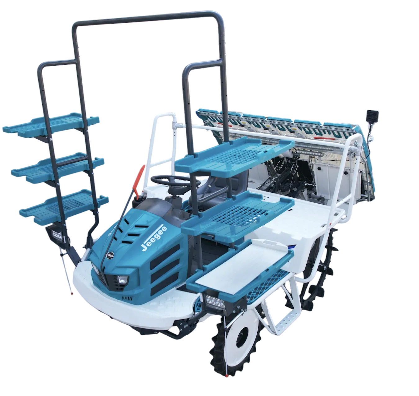 Transplantadora de arroz mini duradera de caminar para necesidades de agricultura a gran escala