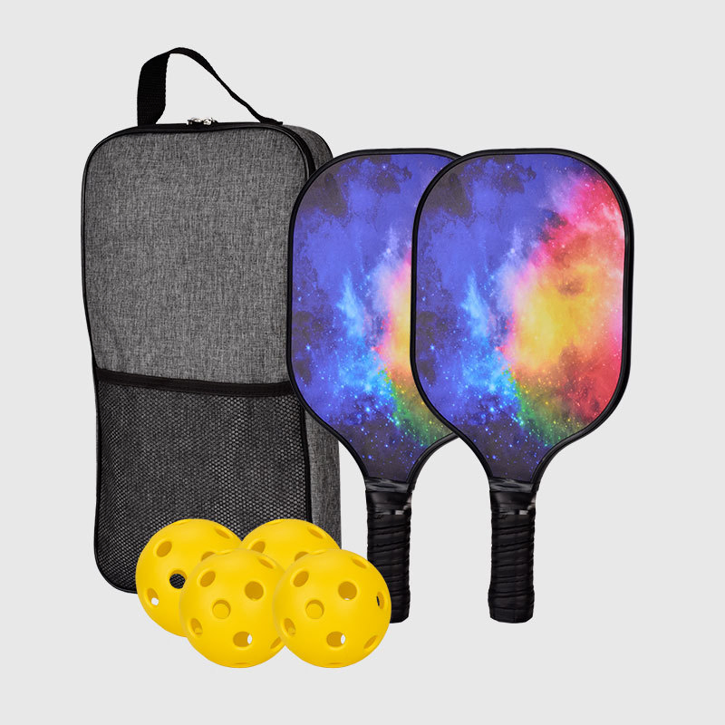 Personalización de fábrica paleta de pickleball de fibra de vidrio para niños con diseño de dibujos animados