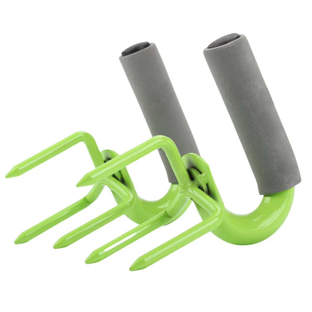 Rastrillo pequeño para jardinería, rastrillo de mano pequeño para grava, herramienta de jardín, artefacto para aflojar suelo, escarificador de macetas