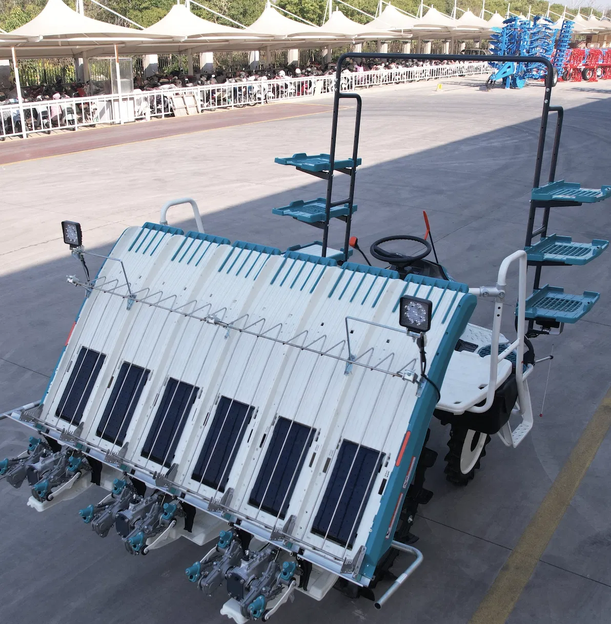 Transplantadora de arroz mini duradera de caminar para necesidades de agricultura a gran escala