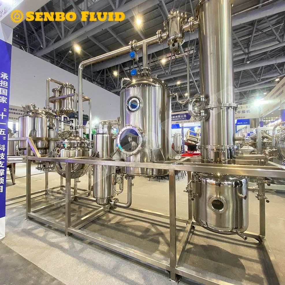 Pequeña Planta Rosa Flor Aceite Esencial SUS 316 Unidad de Destilación de Concentración Extractor