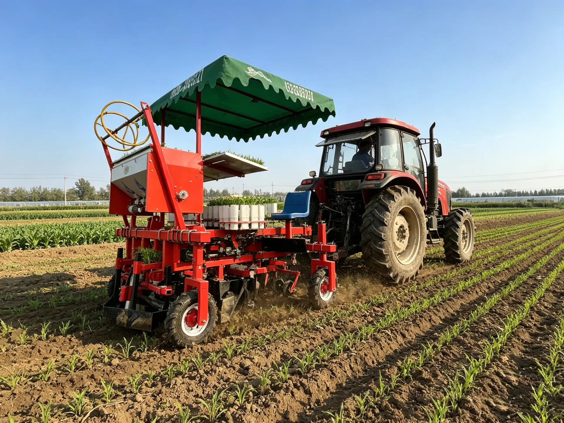Máquina de trasplante de plántulas de vegetales de alta calidad
