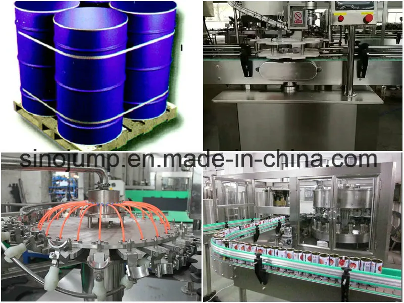 Línea de producción y exprimir de naranja
